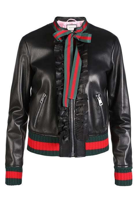 gucci jacket v yupoo - Gu*cci/Gucci 23Fw GG nylon leather jacket with webbing .